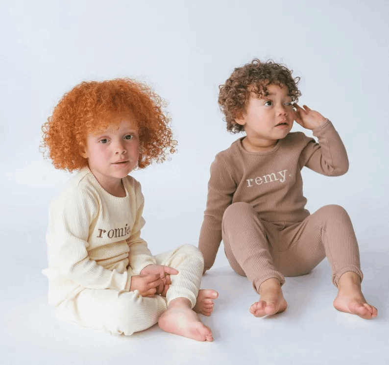 Personalized Safari Lion Giraffe Unicorn Cow Sheep Lounge Set | Loungewear for Kids & Adults | Safari-Themed Christmas Gift Family Pajamas