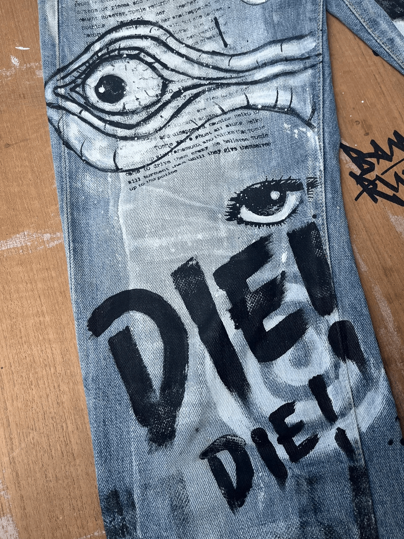 Manipulative - Custom Handpainted Pants/Jeans