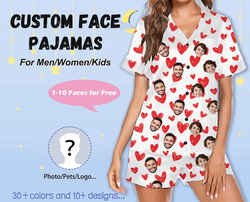 Pyjama Personnalisé avec Visage