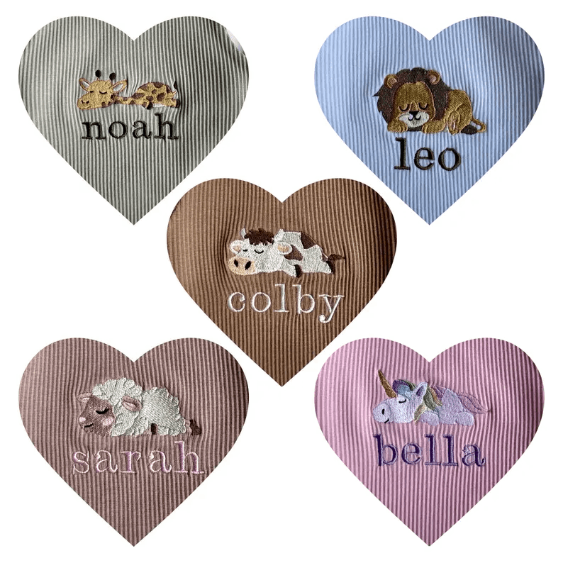 Personalized Safari Lion Giraffe Unicorn Cow Sheep Lounge Set | Loungewear for Kids & Adults | Safari-Themed Christmas Gift Family Pajamas