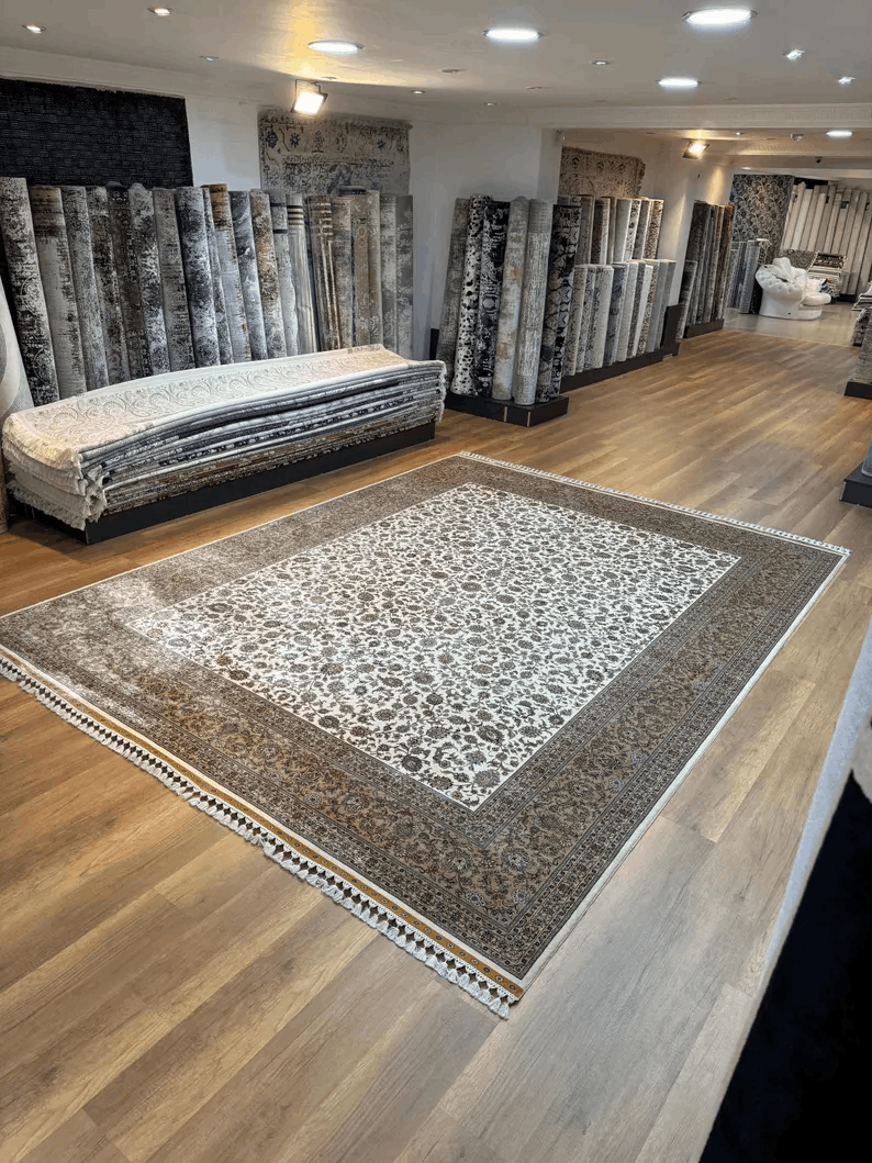 Handmade Silk Rug, Palace Silk Rug, Hand Knottted Pure Naturel Hereke Silk Rug, 9x11 Area Rug, Unique Silk Rug, Oversize Silk Rug, Pure Silk