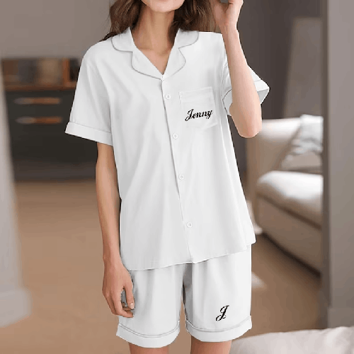Custom pajamas Set Personalized pajamas, customize Pajama Set, bridesmaid gift, gift for her, Bridal Pajama