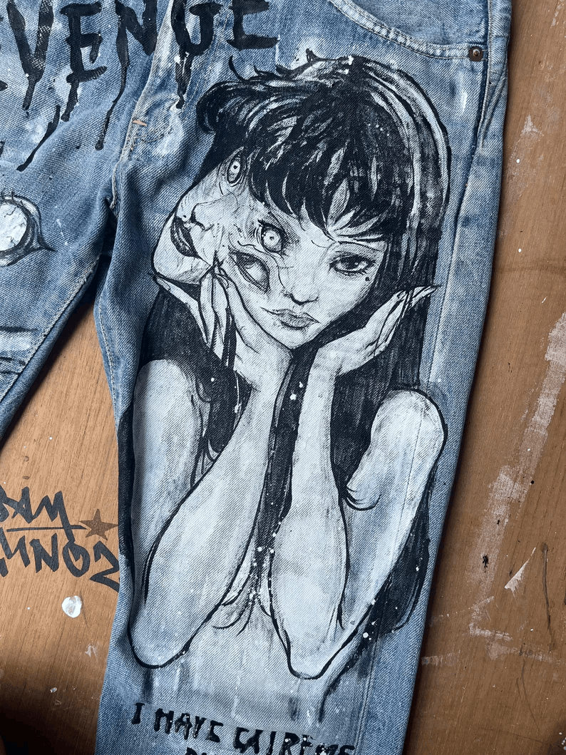 Manipulative - Custom Handpainted Pants/Jeans