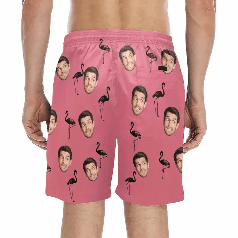 Short de Bain Personnalisé avec Visage – Cadeau Original et Drôle pour Homme