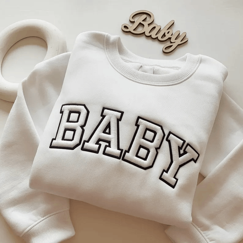 Personalized Embroidered Sweatshirt , Custom Embroidered Crewneck Sweatshirts for Kids, Custom Embroidered Kids Sweatshirt, Gift For Baby