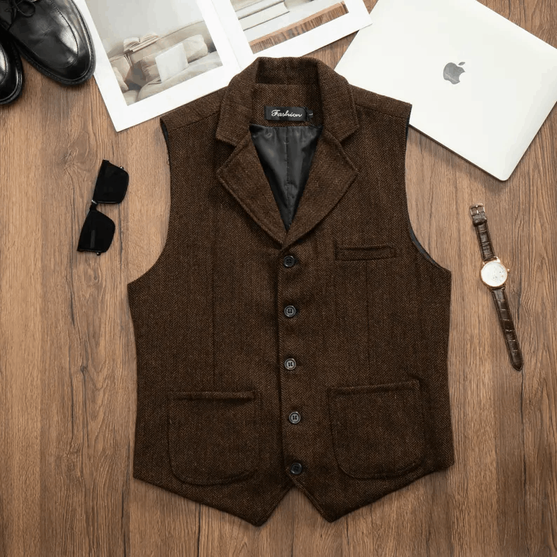 Personalized Warm Woolen Waistcoat, Gifts for Husband, Gifts for Boyfriend, Customized Birthday Gift Box, Anniversary Gift