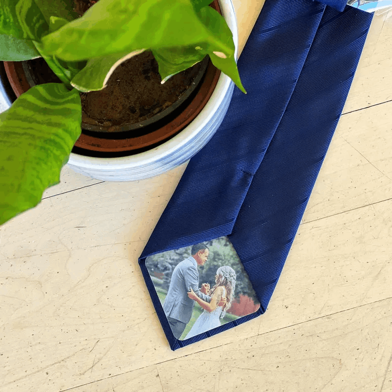 Nœud Papillon Élégant avec Photo Personnalisée à l’Intérieur