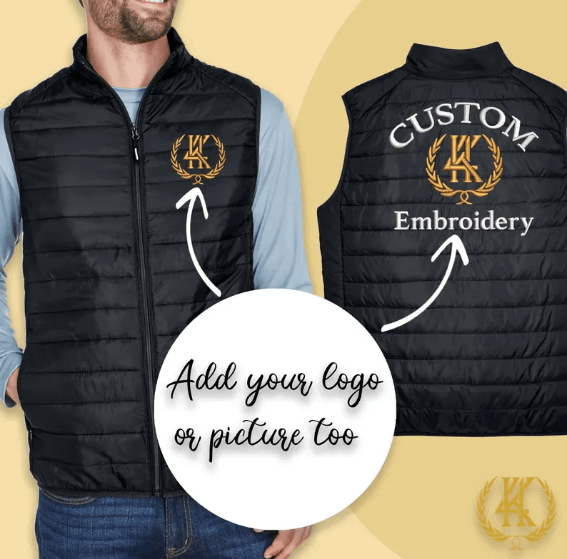 Personalized Gifts, Nurse Vest Medical Vest, Custom Embroidered Puffer Vest, Custom Work Vest