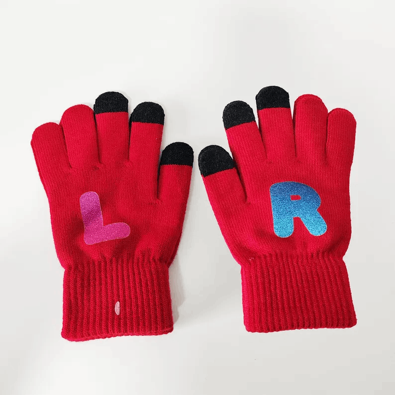 Custom Gloves with Name for Adults Personalized Children Gloves Kids Gift for Christmas Gloves for Winter Gift Hand Wear Accessory