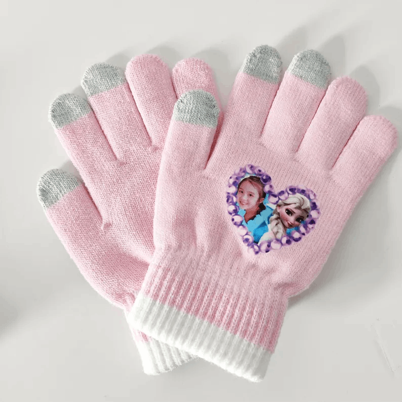 Custom Gloves with Name for Adults Personalized Children Gloves Kids Gift for Christmas Gloves for Winter Gift Hand Wear Accessory