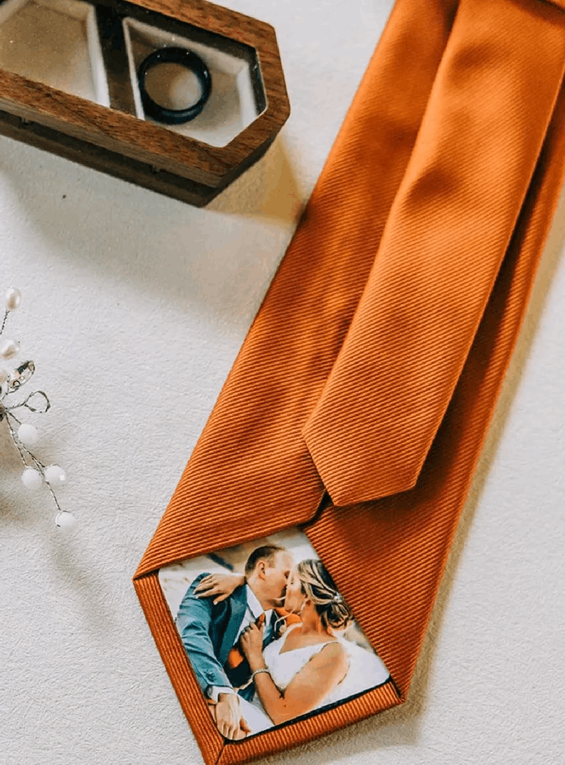 Nœud Papillon Élégant avec Photo Personnalisée à l’Intérieur