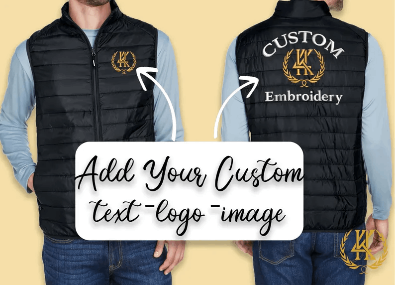 Personalized Gifts, Nurse Vest Medical Vest, Custom Embroidered Puffer Vest, Custom Work Vest