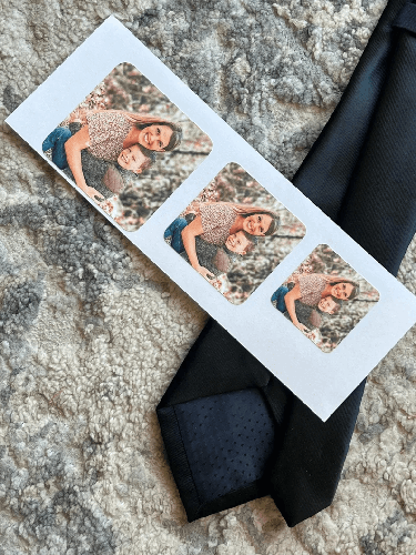 Nœud Papillon Élégant avec Photo Personnalisée à l’Intérieur