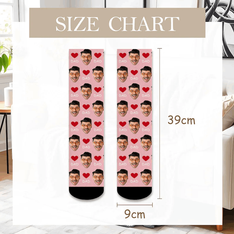 Custom Face Socks, Custom Socks for Man Women, Personalized Picture Socks, Photo Sock, Custom Sock Gift for Birthday, Custom Christmas Gifts