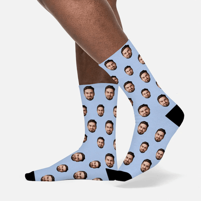 Custom Face Socks, Custom Socks for Man Women, Personalized Picture Socks, Photo Sock, Custom Sock Gift for Birthday, Custom Christmas Gifts