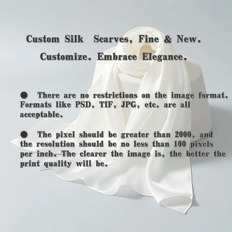 Écharpe personnalisée en soie – Élégance raffinée et création unique