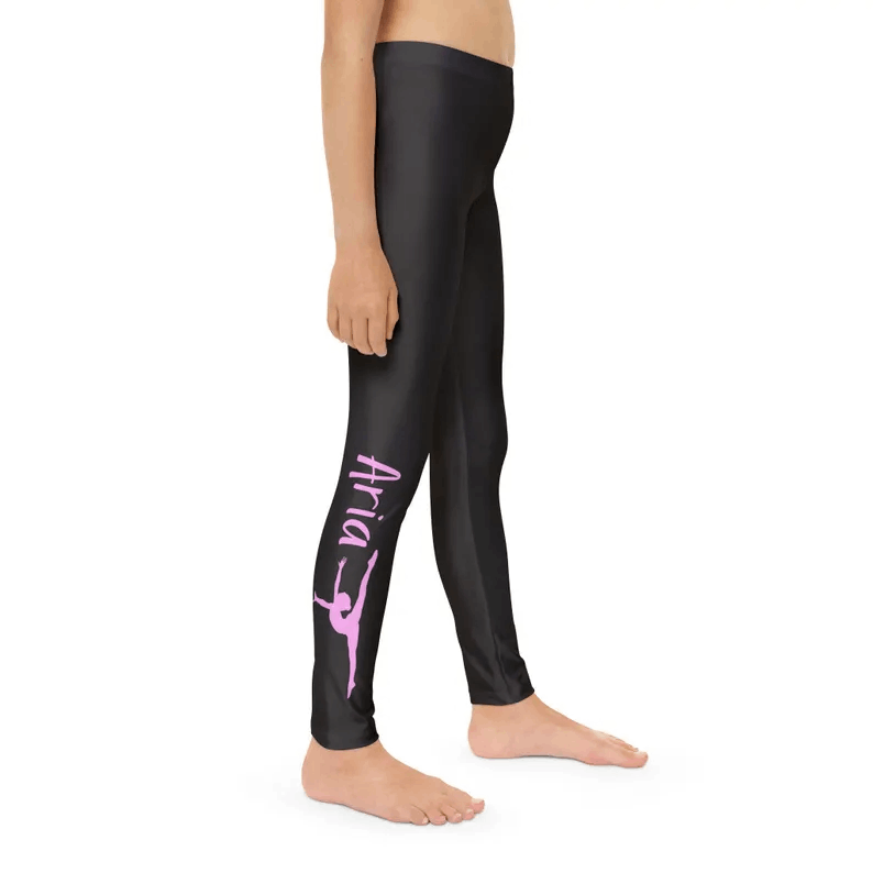 Custom Dance Leggings, Personalized Dance Wear, Dance Class Attire, Custom Gymnastics Pants, Gift for Her, Girls Leggings, Athletic Wear