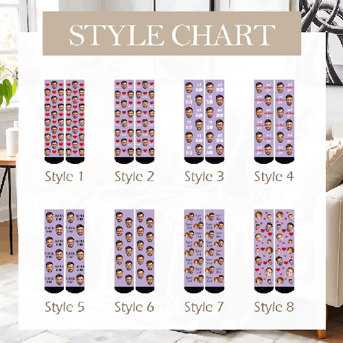 Custom Face Socks, Custom Socks for Man Women, Personalized Picture Socks, Photo Sock, Custom Sock Gift for Birthday, Custom Christmas Gifts