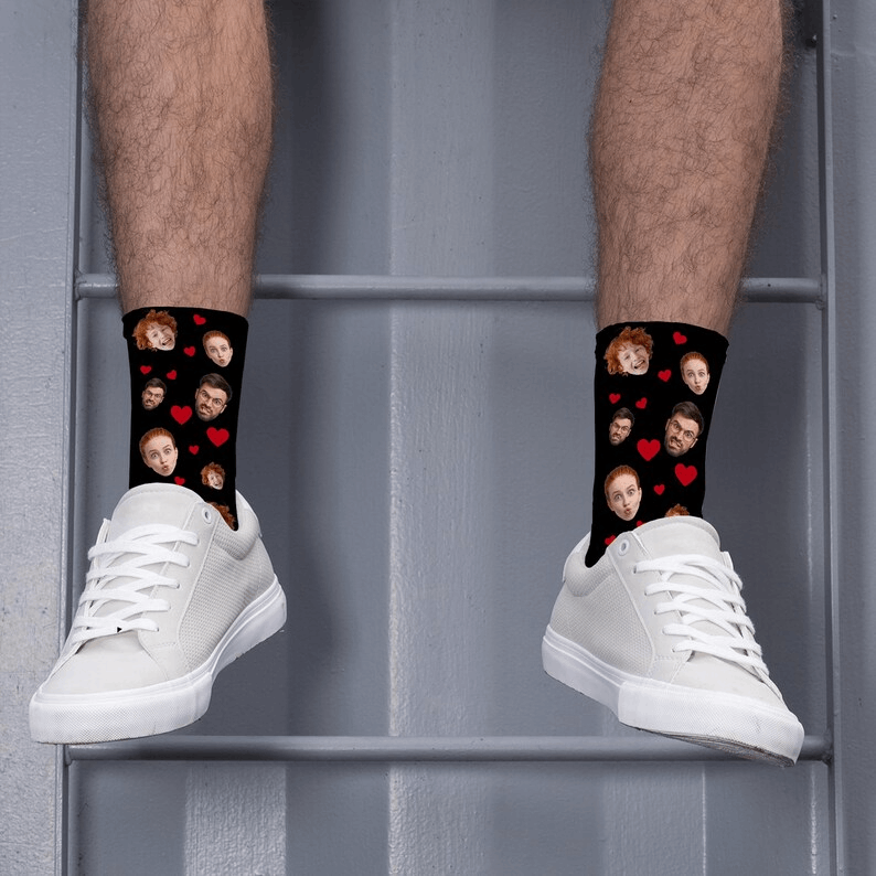 Custom Face Socks, Custom Socks for Man Women, Personalized Picture Socks, Photo Sock, Custom Sock Gift for Birthday, Custom Christmas Gifts