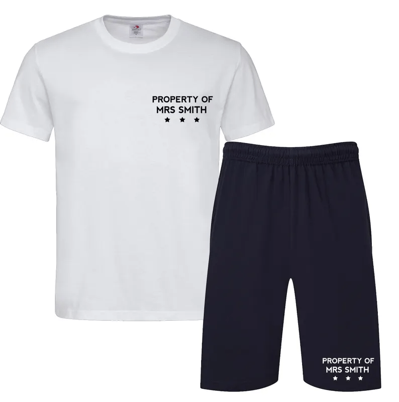 Mens Personalised Pyjamas,Valentine's Gift, Gifts for Him, Romance Loungewear PJ Set, Birthday, Wedding Day present For Husband Boyfriend