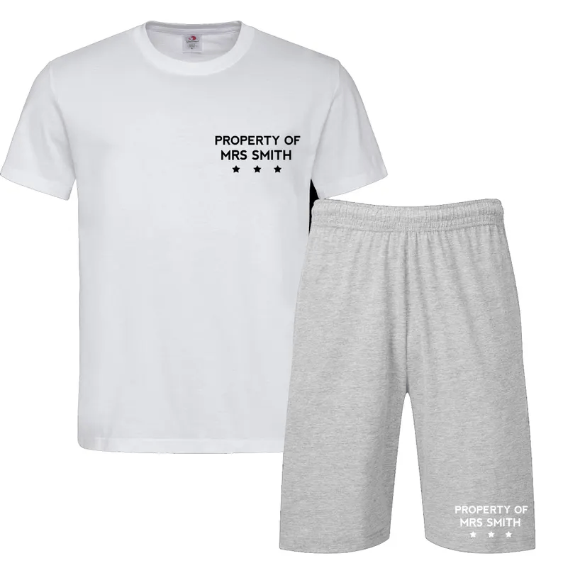 Mens Personalised Pyjamas,Valentine's Gift, Gifts for Him, Romance Loungewear PJ Set, Birthday, Wedding Day present For Husband Boyfriend