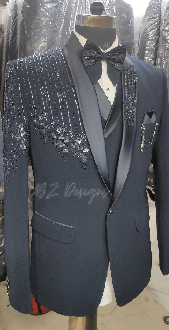Custom Suit for men | Black suit | Five-Piece Suit | Wedding Suit | Groom suit | Wedding Suit | Tuxedo | Prom Suit | Custom suit | Groomsmen