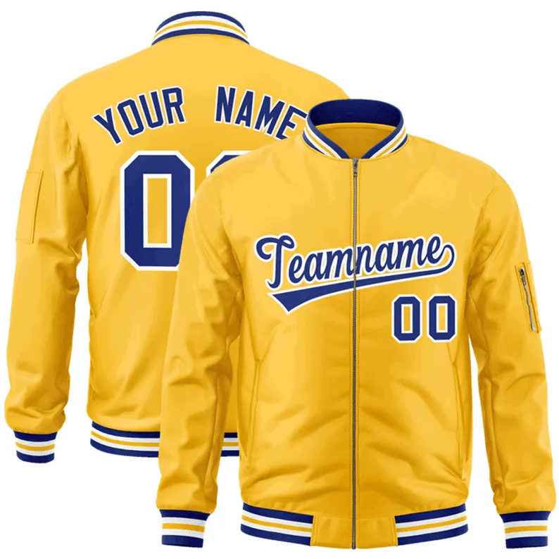 Custom Letterman Jacket,Personalized Embroidered Any Text Logo Full Zip Jacket,Design Bomber Jacket for Men/Women/Youth