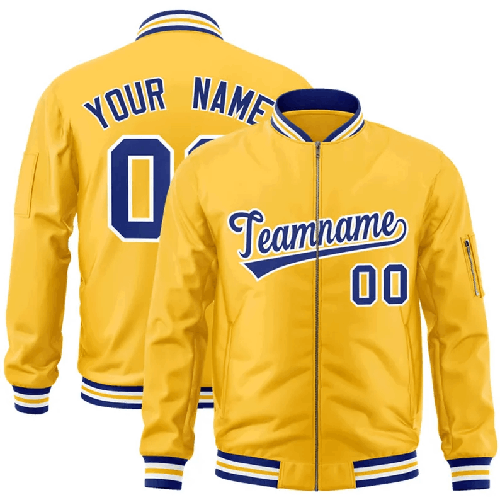 Custom Letterman Jacket,Personalized Embroidered Any Text Logo Full Zip Jacket,Design Bomber Jacket for Men/Women/Youth