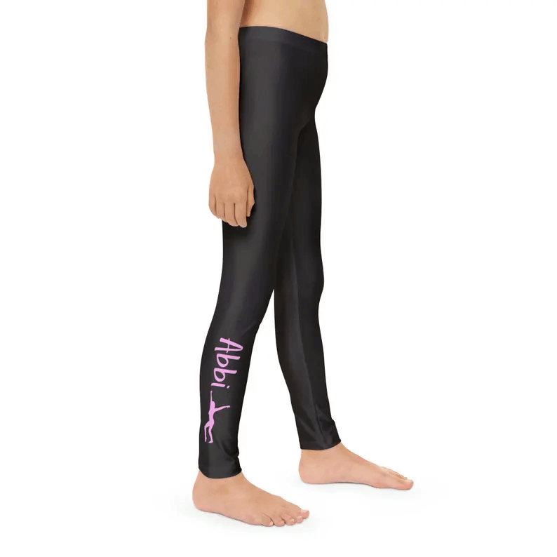 Custom Dance Leggings, Personalized Dance Wear, Dance Class Attire, Custom Gymnastics Pants, Gift for Her, Girls Leggings, Athletic Wear