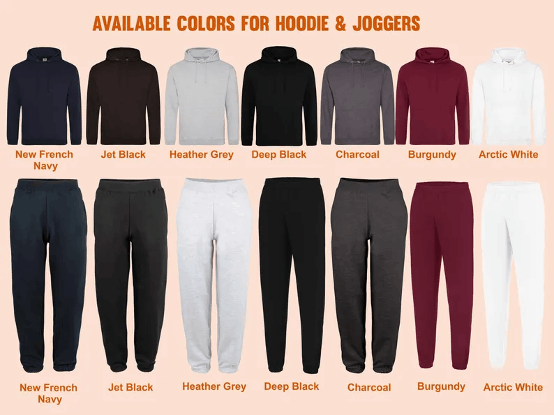 Custom Portrait from Photo Hoodie Joggers, Embroidered Couple Line Art Sketch Jumper & Joggers, Personalised Matching Hoodie and Sweatpants