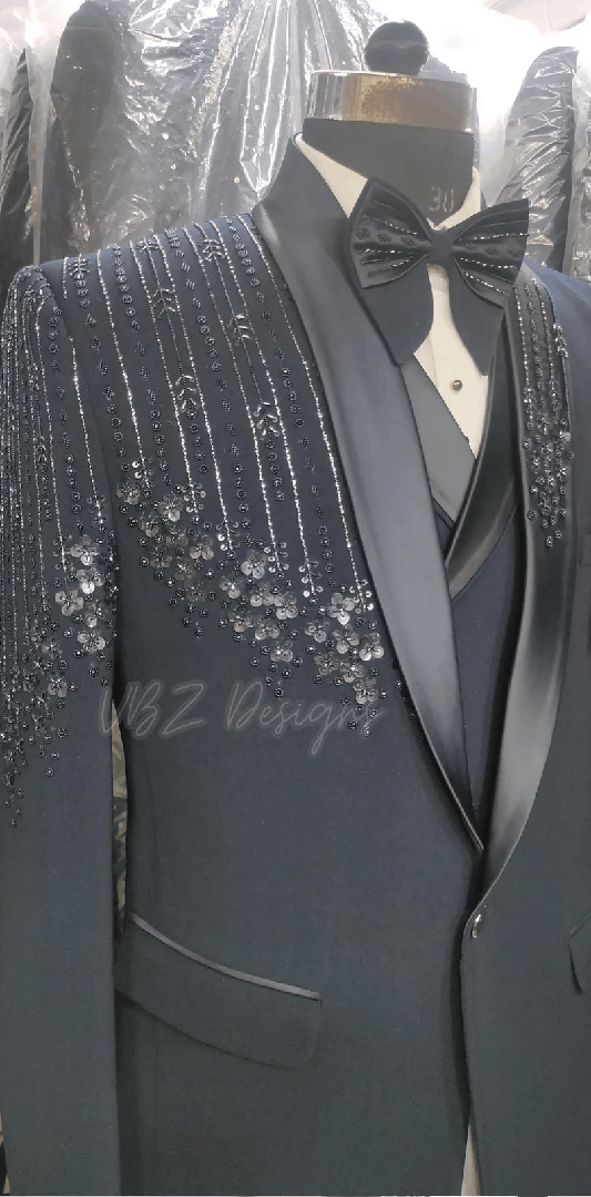 Custom Suit for men | Black suit | Five-Piece Suit | Wedding Suit | Groom suit | Wedding Suit | Tuxedo | Prom Suit | Custom suit | Groomsmen