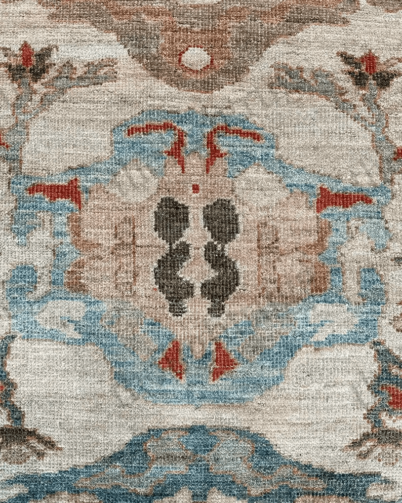 Handmade Turkish Oushak Rug – Vintage High Quality Wool Area Carpet with Muted Colours for Living Room 12x18 , 10x12 ,9x12 , 6x9