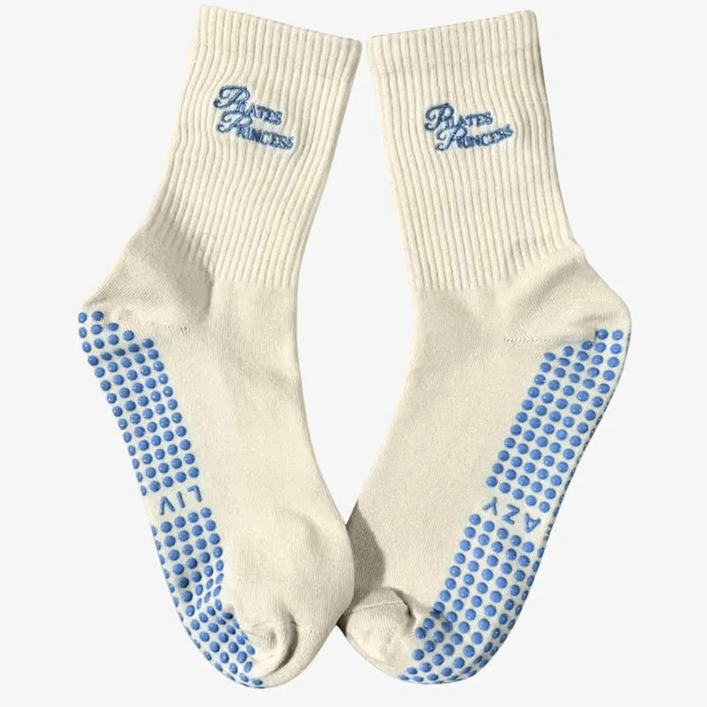 Chaussettes antidérapantes personnalisées – Brodées avec grip au choix