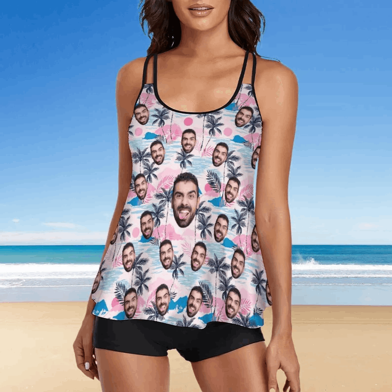 Custom Face Bathing Swimsuit,Custom Photo Swimwear,Custom Plus Size Swimsuit for Women,Summer Holiday Bathing Suit,Women Swimwear,Beach suit