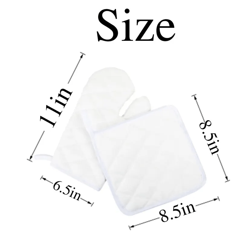 Ensemble de Moufles et Manique avec Motifs Personnalisés – Cuisine avec Style