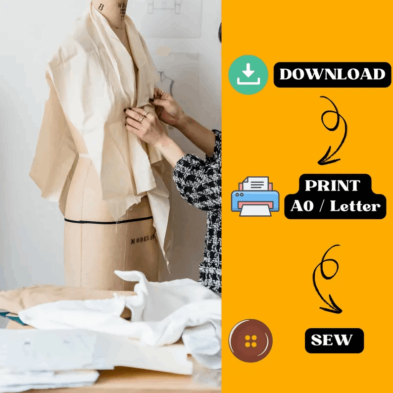 Robe Bohème à Plis Faits Main – Motif Léger, Confort Toutes Saisons