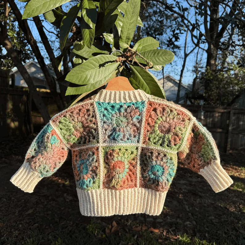 Handmade Crochet Cardigan for Toddler | Family Heirloom & Hand-Me-Down Ready | Perfect Birthday Gift