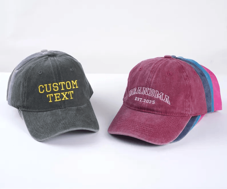 Casquette brodée personnalisée – Texte ou motif au choix