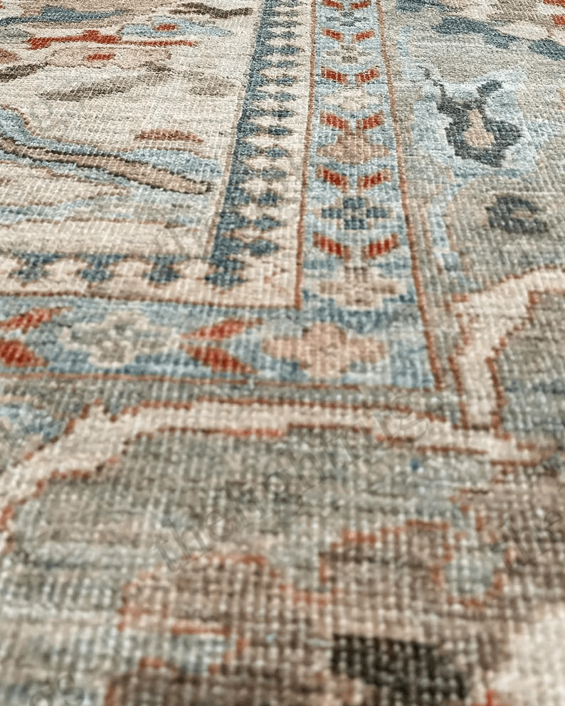 Handmade Turkish Oushak Rug – Vintage High Quality Wool Area Carpet with Muted Colours for Living Room 12x18 , 10x12 ,9x12 , 6x9