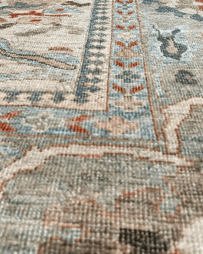 Handmade Turkish Oushak Rug – Vintage High Quality Wool Area Carpet with Muted Colours for Living Room 12x18 , 10x12 ,9x12 , 6x9