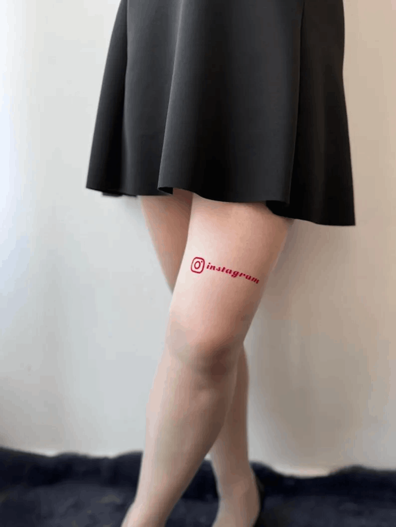 Custom Instagram Tights, Personalized Hosiery Stockings, White Knitted Tights, IG Sheer Tights