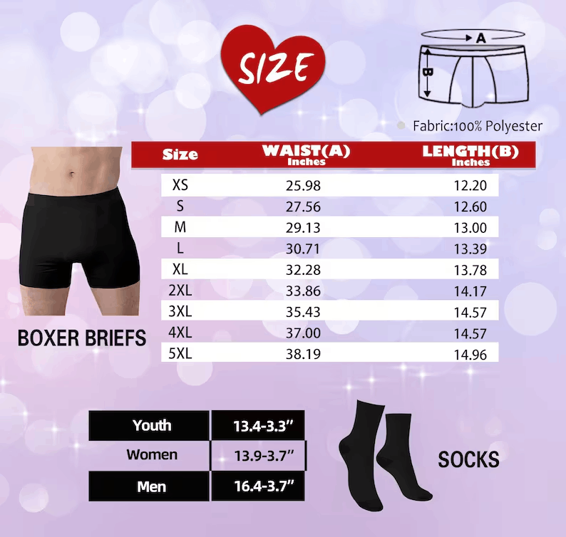 Personalized Underwear for Men, Custom Boxers with Picture, Underwear with Photo, Personalized Socks, Face on Socks, Boyfriend Husband Gift
