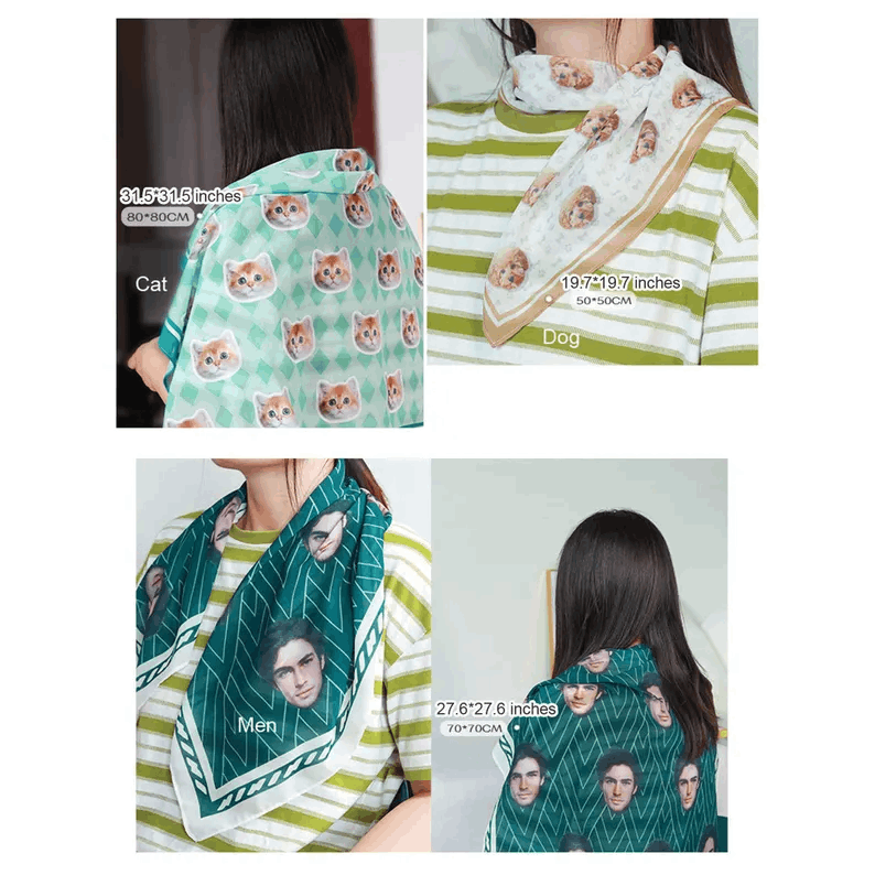 Écharpe personnalisée avec photo