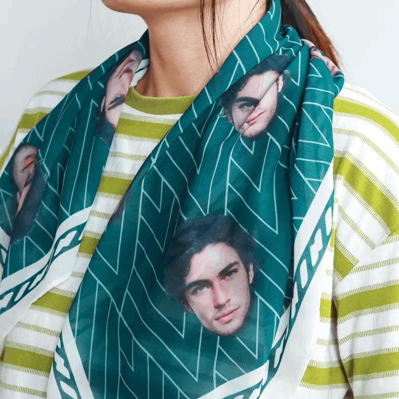 Écharpe personnalisée avec photo