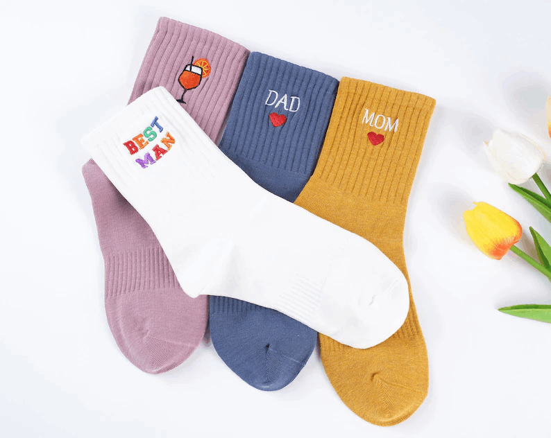 Chaussettes personnalisées homme – Cadeau original pour papa, mari ou témoin