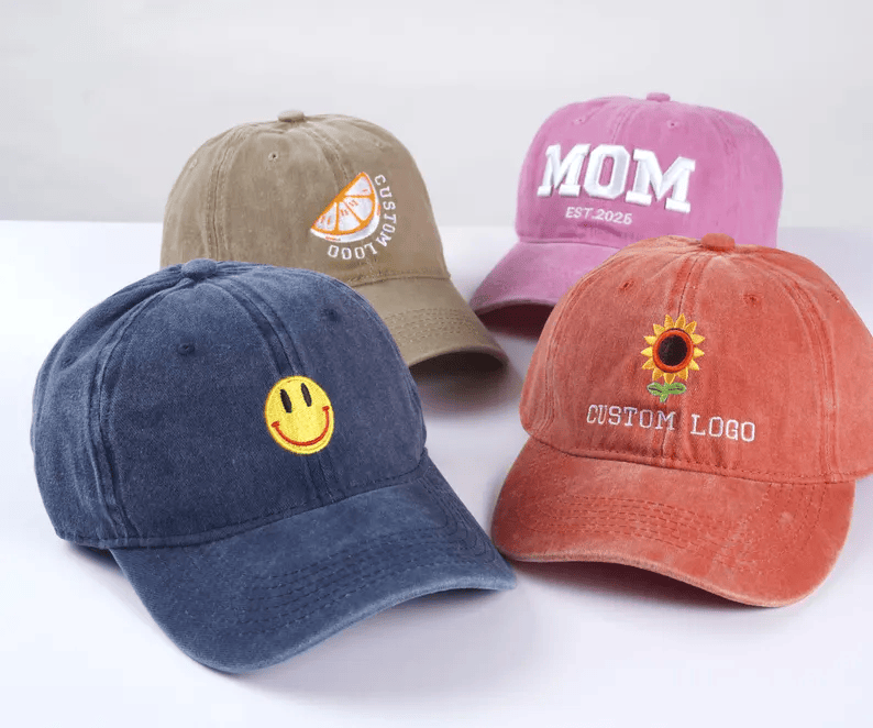Casquette brodée personnalisée – Texte ou motif au choix