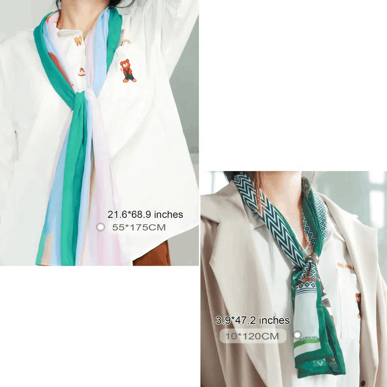 Écharpe fluide multicolore – Élégance & légèreté pour toutes les saisons