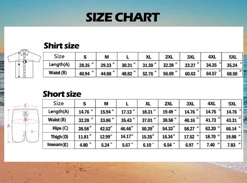 Ensemble de Plage Personnalisé pour Homme – Chemise et Short Tropicaux à Motif, Idéal pour Vacances et Fêtes