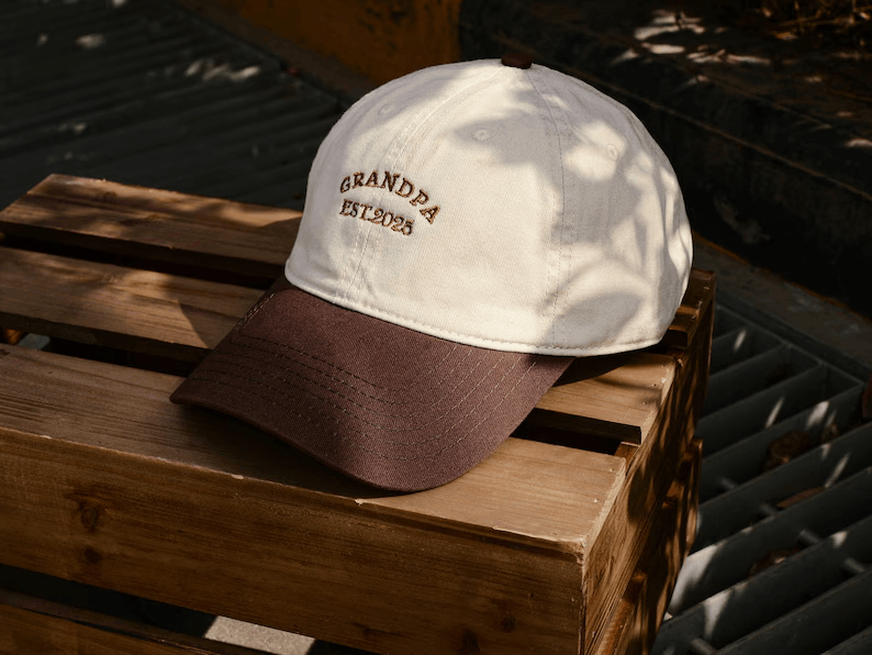 Casquette personnalisée brodée – Choisissez votre texte et couleur