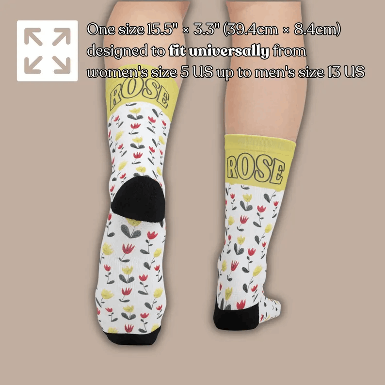 Chaussettes personnalisées prénom – Cadeau original & fun